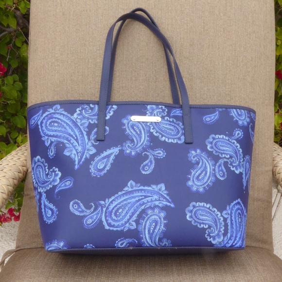Michael Kors large ziptop tote Blue SOLD!! - Picture 1 of 7